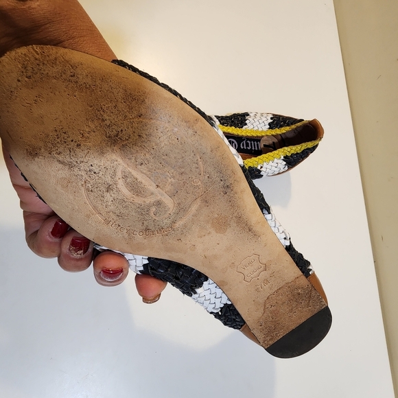 JUICY COUTURE Open toe Slip on Crochet Flat Casual Shoes size 7 - Picture 8 of 12